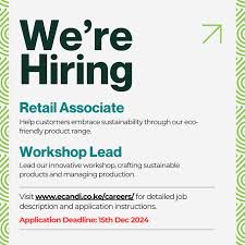 Workshop Lead & Retail Associate job